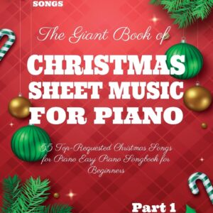 Giant Christmas Sheet Music Book – Piano Christmas Songs Collection